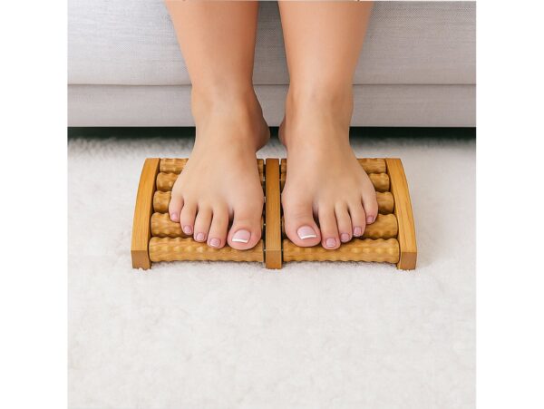 MASAŻER DO STÓP TRADYCYJNY DREWNIANY ROLLER 2 X 5