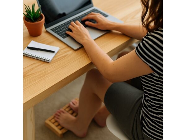 MASAŻER DO STÓP TRADYCYJNY DREWNIANY ROLLER 2 X 5