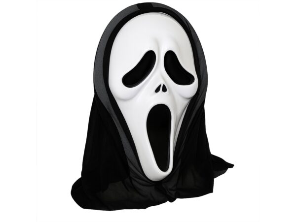 MASKA KRZYK Z KAPTUREM KOSTIUM IMPREZA HALLOWEEN