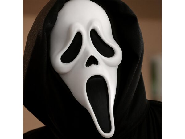 MASKA KRZYK Z KAPTUREM KOSTIUM IMPREZA HALLOWEEN