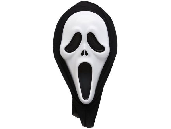 MASKA KRZYK Z KAPTUREM KOSTIUM IMPREZA HALLOWEEN