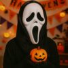 MASKA KRZYK Z KAPTUREM KOSTIUM IMPREZA HALLOWEEN