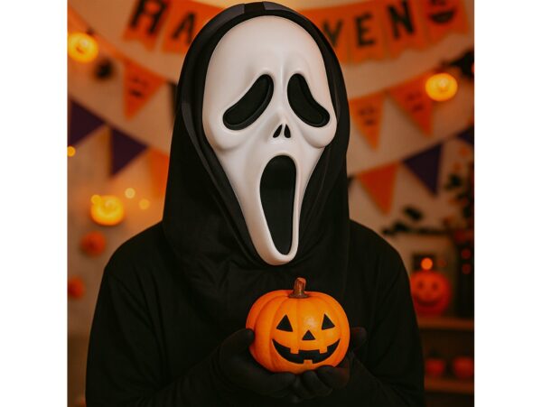 MASKA KRZYK Z KAPTUREM KOSTIUM IMPREZA HALLOWEEN