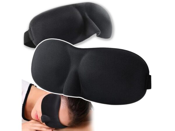 MASKA OPASKA NA OCZY DO SPANIA 3D - czarny