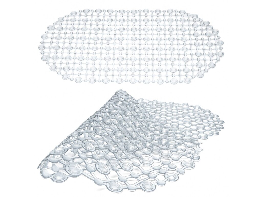 MATA ŁAZIENKOWA ANTYPOŚLIZGOWA DO WANNY - przezroczysty