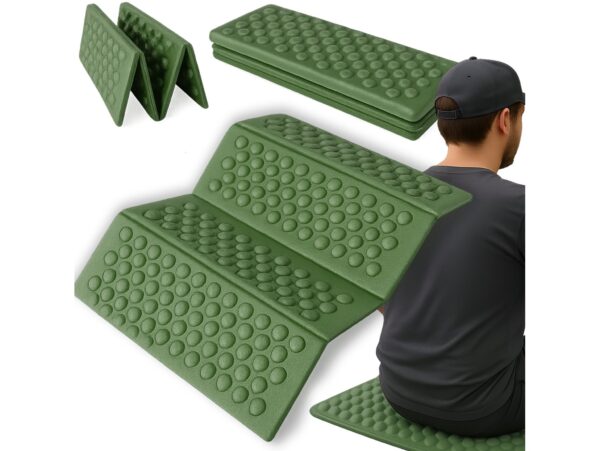 MATA DO SIEDZENIA SKŁADANA - ciemny zielony