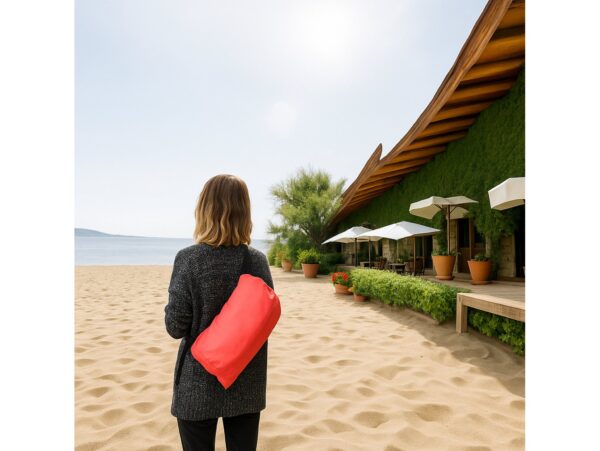 MATERAC SOFA NADMUCHIWANA LAZY BAG AIR SOF - czerwony