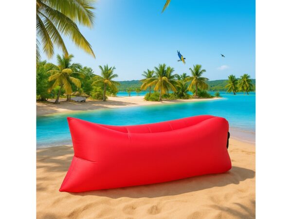 MATERAC SOFA NADMUCHIWANA LAZY BAG AIR SOF - czerwony