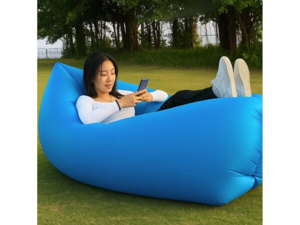 MATERAC SOFA NADMUCHIWANA LAZY BAG AIR SOF - jasny niebieski