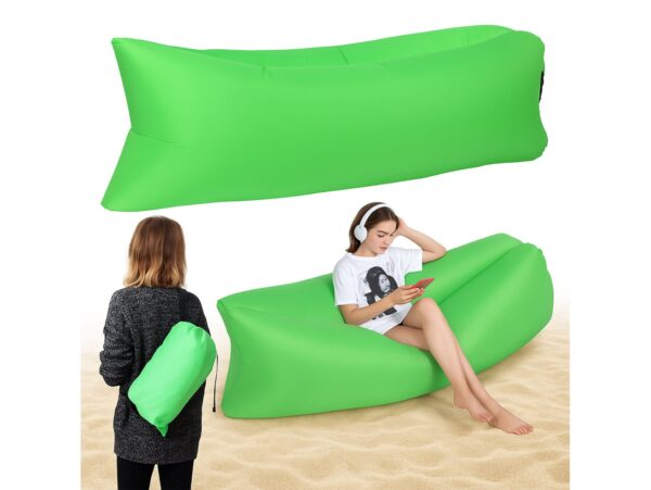 MATERAC SOFA NADMUCHIWANA LAZY BAG AIR SOF - zielony