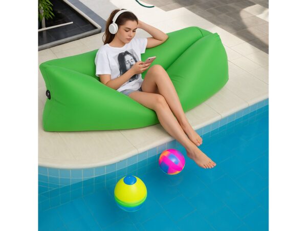 MATERAC SOFA NADMUCHIWANA LAZY BAG AIR SOF - zielony