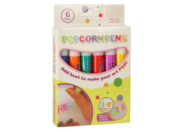 MAZAKI FLAMASTRY EFEKT 3D PĘCZNIEJĄCE POPCORN 6SZT