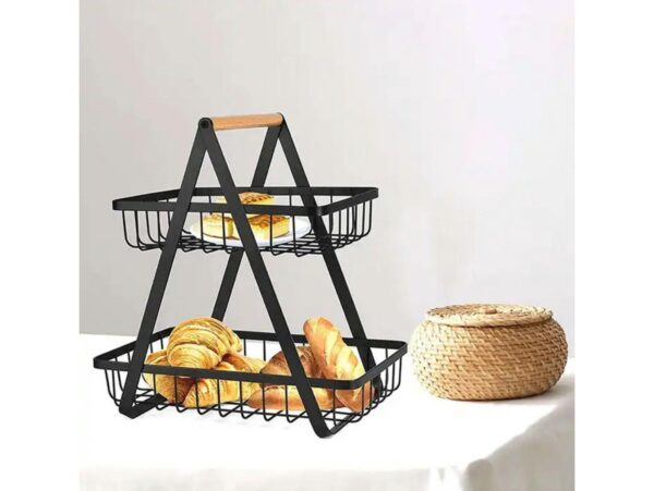 METALOWY KOSZ NA OWOCE DWUPOZIOMOWY