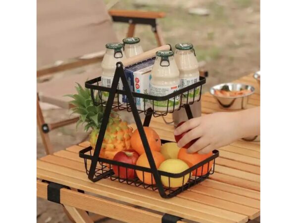 METALOWY KOSZ NA OWOCE DWUPOZIOMOWY