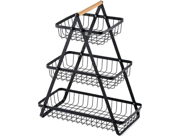 METALOWY KOSZ NA OWOCE TRZYPOZIOMOWY