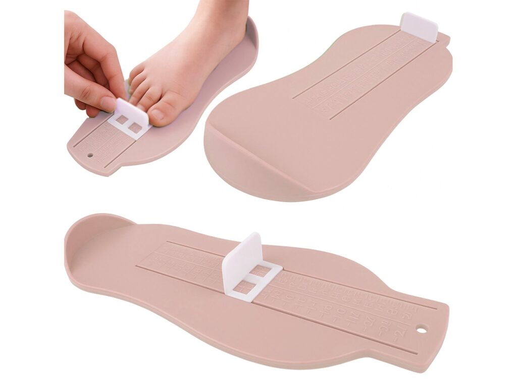 MIARKA DO POMIARU STÓP DZIECKA 22,7x8,6cm - różowy