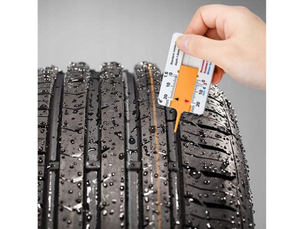 MIERNIK WYSOKOŚCI GŁĘBOKOŚCI BIEŻNIKA MANUALNY - żółty