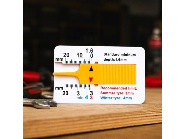 MIERNIK WYSOKOŚCI GŁĘBOKOŚCI BIEŻNIKA MANUALNY - żółty