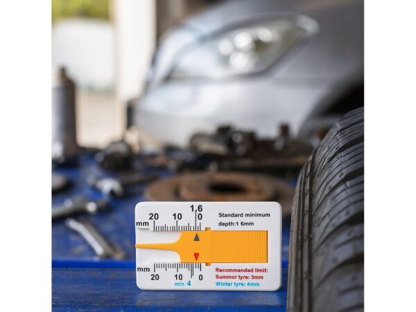 MIERNIK WYSOKOŚCI GŁĘBOKOŚCI BIEŻNIKA MANUALNY - żółty