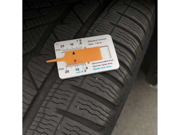 MIERNIK WYSOKOŚCI GŁĘBOKOŚCI BIEŻNIKA MANUALNY - żółty