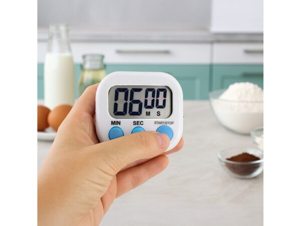 MINUTNIK KUCHENNY NA MAGNES - biały