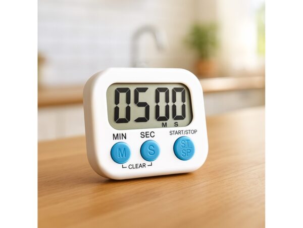 MINUTNIK KUCHENNY NA MAGNES - biały