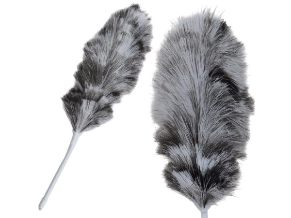 MIOTEŁKA SZCZOTKA DO KURZU KURZAWKA 55CM - czarno-biały