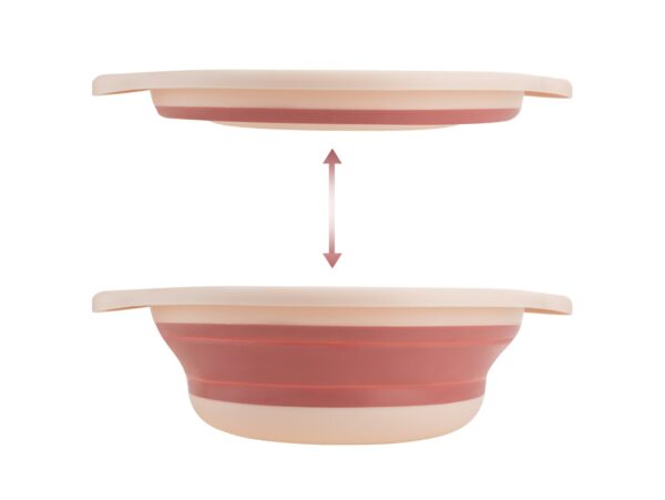 MISKA SILIKONOWA SKŁADANA 3L - różowy