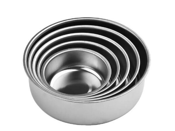 MISKI GASTRONOMICZNE STALOWE ZESTAW 5SZT