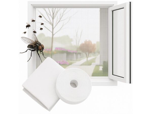 MOSKITIERA OKIENNA 150x180 + RZEP - biały