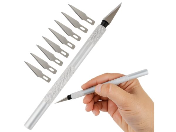 NÓŻ MODELARSKI SKALPEL NOŻYK PRECYZYJNY + 9 OSTRZY