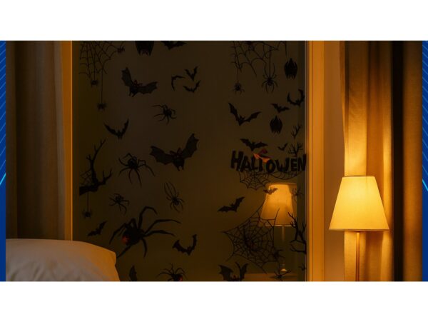 NAKLEJKI NA OKNO HALLOWEEN NIETOPERZE