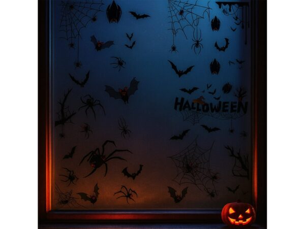 NAKLEJKI NA OKNO HALLOWEEN NIETOPERZE