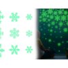 NAKLEJKI NA OKNO ŚWIĄTECZNE ŚNIEŻYNKI FLUORESCENCYJNE