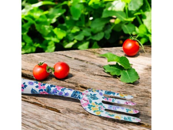 NARZĘDZIA OGRODOWE 3SZT - różowe kwiaty