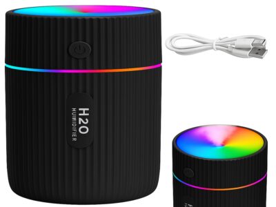 NAWILŻACZ POWIETRZA 220ML RGB - czarny