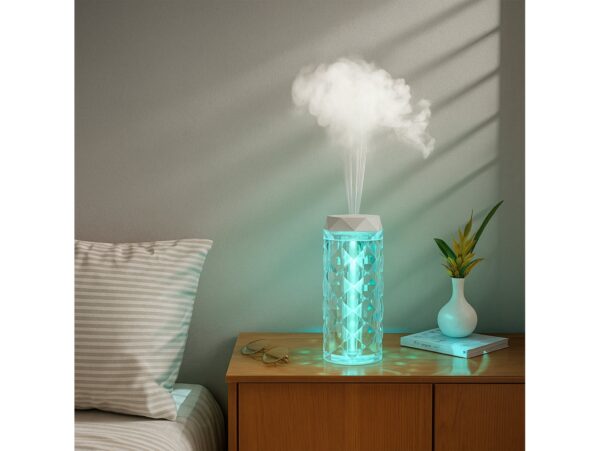 NAWILŻACZ POWIETRZA LAMPKA NOCNA LED 2W1