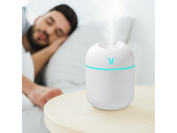 NAWILŻACZ POWIETRZA USB 250ML - biały