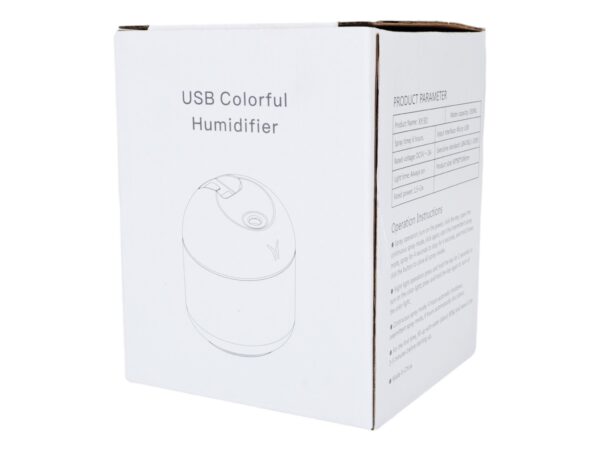 NAWILŻACZ POWIETRZA USB 250ML - biały