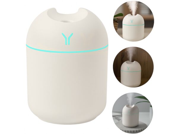 NAWILŻACZ POWIETRZA USB 250ML - kremowy