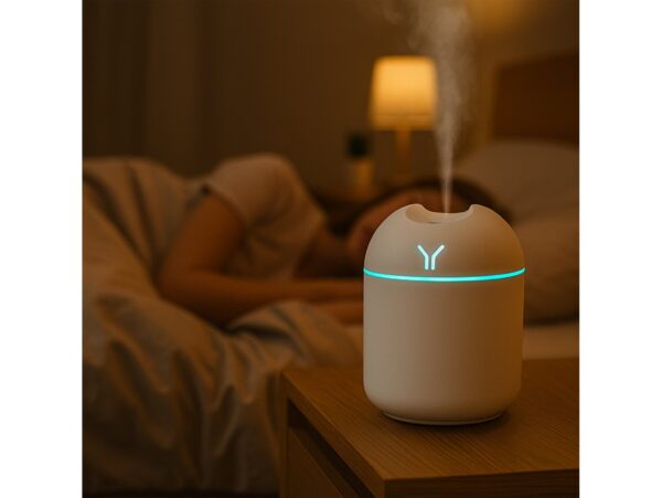 NAWILŻACZ POWIETRZA USB 250ML - kremowy