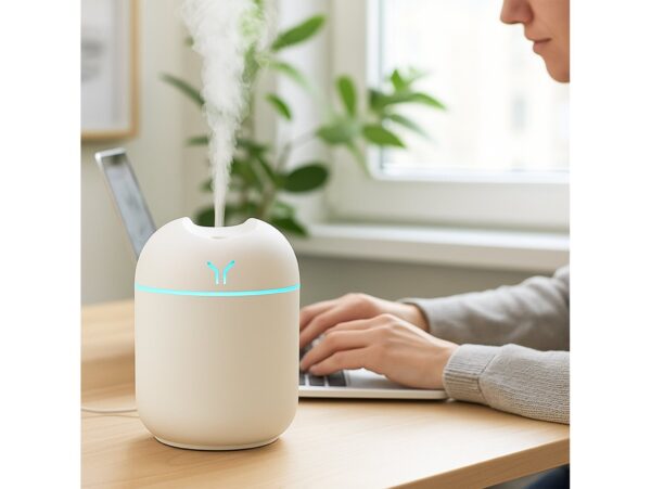 NAWILŻACZ POWIETRZA USB 250ML - kremowy