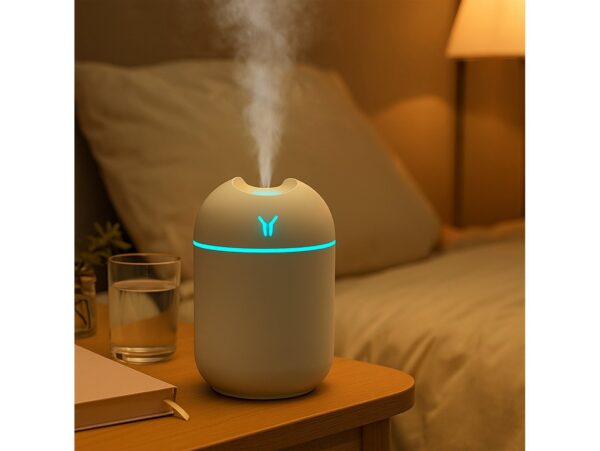 NAWILŻACZ POWIETRZA USB 250ML - kremowy