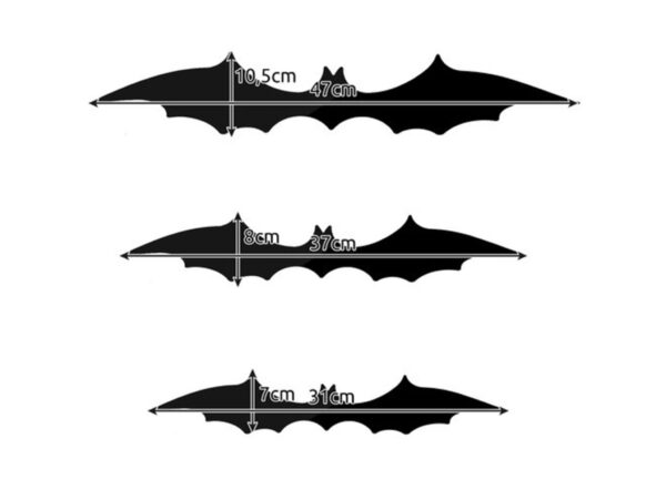 NIETOPERZ DEKORACJA HALLOWEEN 3SZT