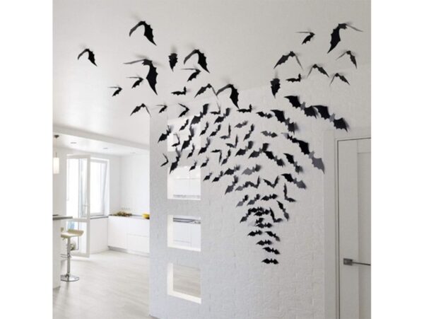 NIETOPERZ DEKORACJA HALLOWEEN 3SZT