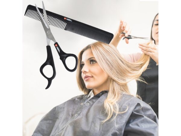 NOŻYCZKI I GRZEBIEŃ VEZO