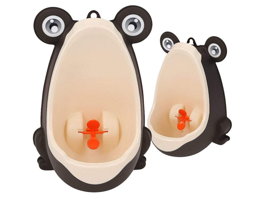 NOCNIK PISUAR WC MINI ŻABA - brązowy