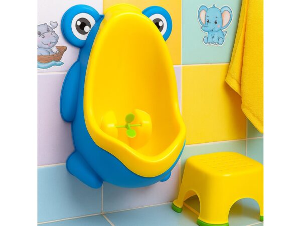 NOCNIK PISUAR WC MINI ŻABA - niebieski