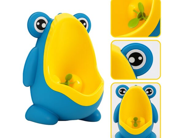 NOCNIK PISUAR WC MINI ŻABA - niebieski