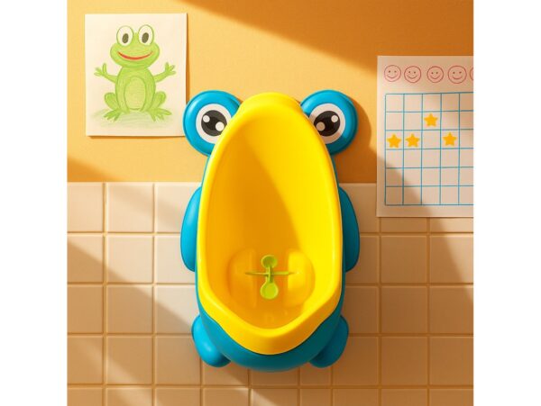 NOCNIK PISUAR WC MINI ŻABA - niebieski